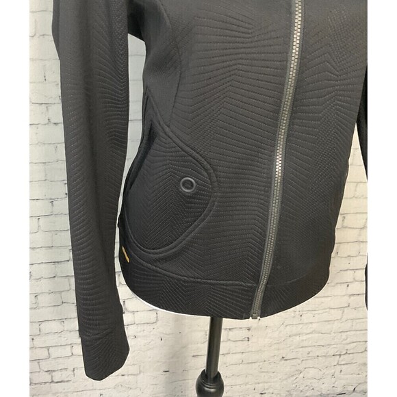 Lole Women Jacket Black Zip Up Moisture Wicking Stretch Soft Shell Pocket Sz L E - Picture 9 of 12